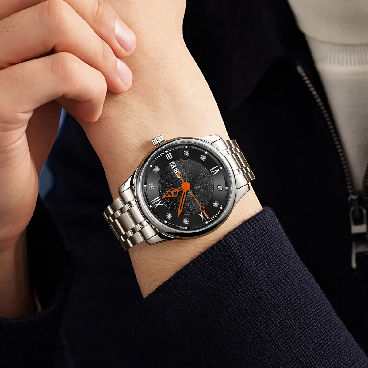 Accessori per orologi con lancette NH35 con lancette scavate a tre colori e senza lancette luminose adatte al movimento NH35/NH36/4R/7S