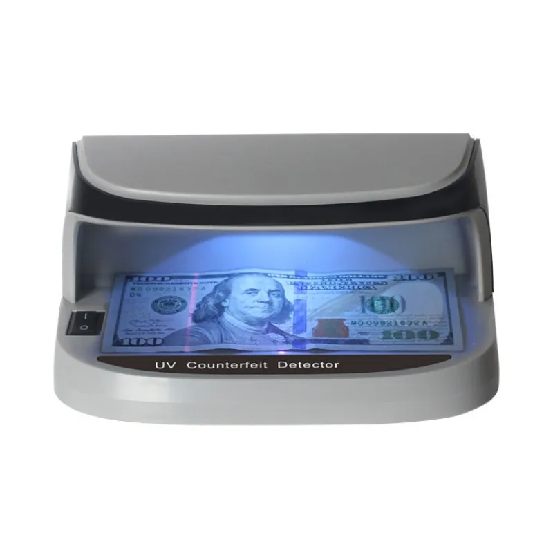 AL-09 Mini Portable UV Fake Banknote Detector LED Purple Light Displays Hidden Symbols for Currencie Check Passport Credit Card