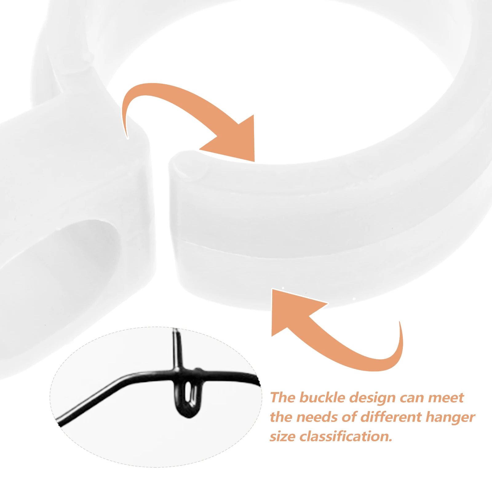 

100pcs Windproof Hook Clothes Hanger Buckle Hooks Outdoor Drying Hanging Windproof Hook Household Fixed Button Reusable