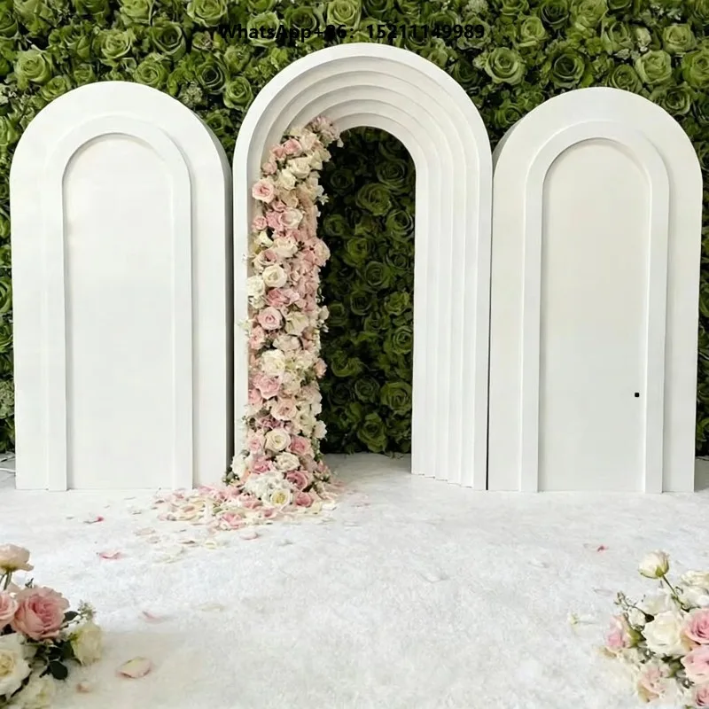Multi-Layers Arch Backdrop Wall for Wedding Event Decoration Photo Booth Flower Background Props