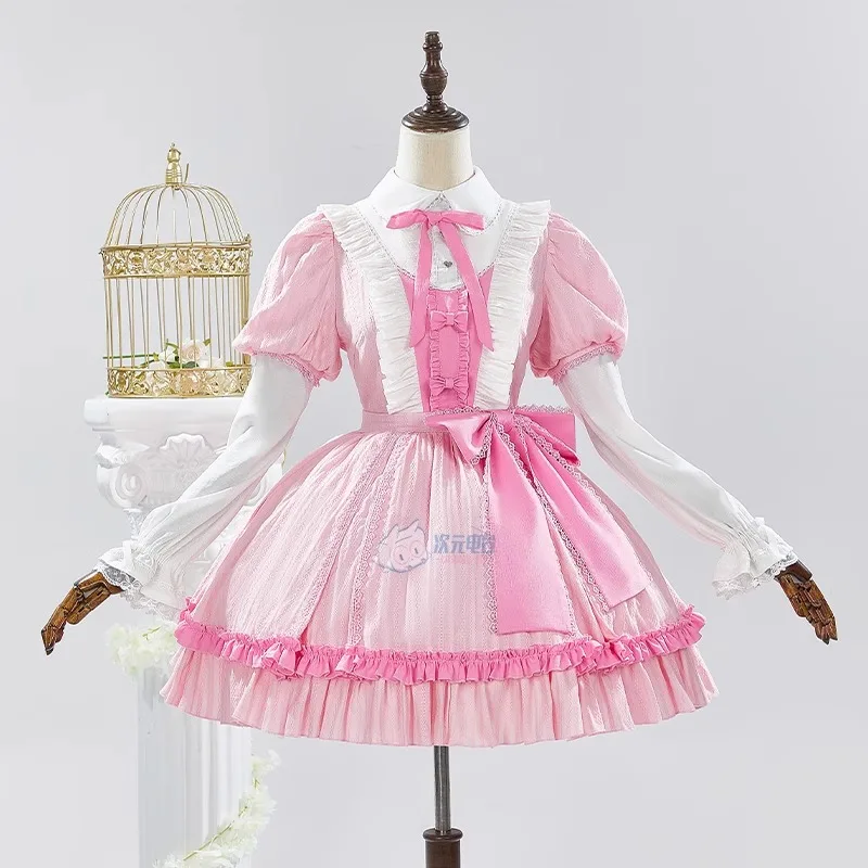 

Аниме трусики и чулки с подвязками, костюмы для косплея анархии, женское милое платье принцессы Лолиты для горничной, карнавальная одежда на Хэллоуин