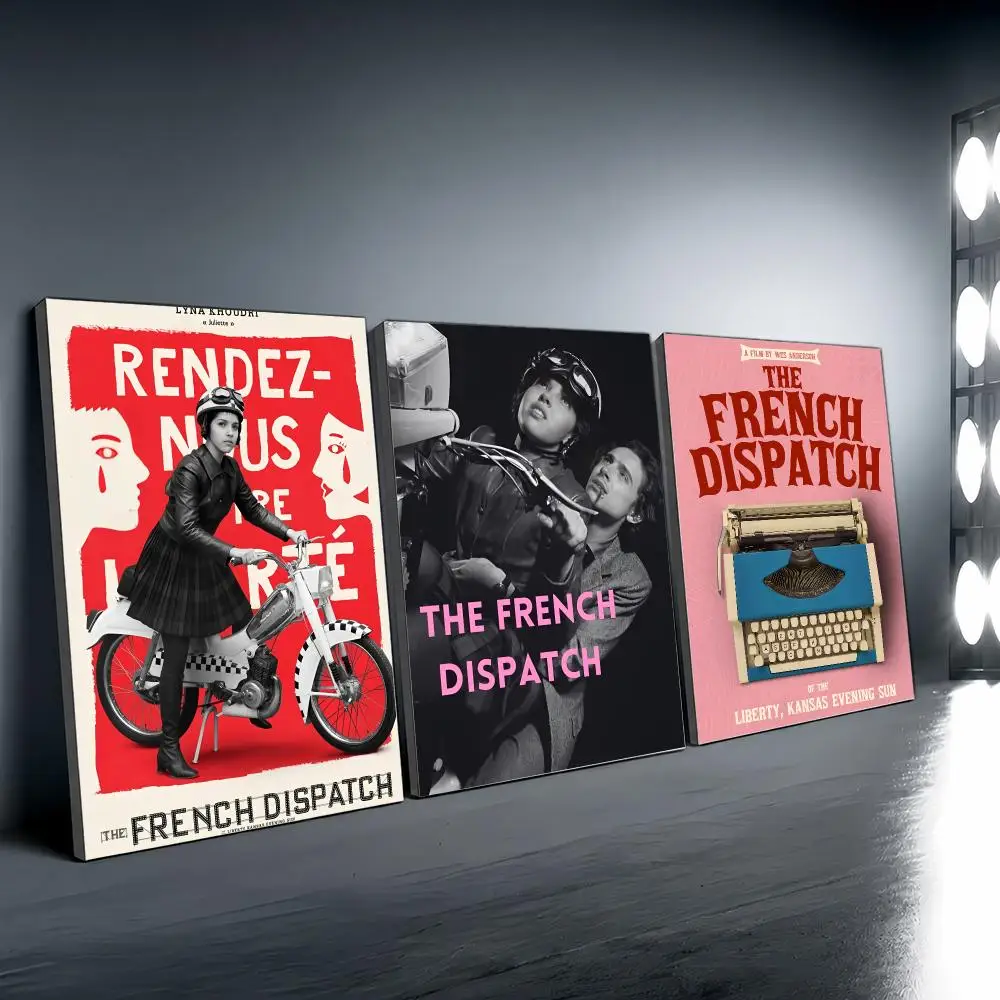 Movie The F-french Dispatch, Poster Vintage Wall Art Aesthetic Room Decor Print Living Room Bedroom Home Decoration