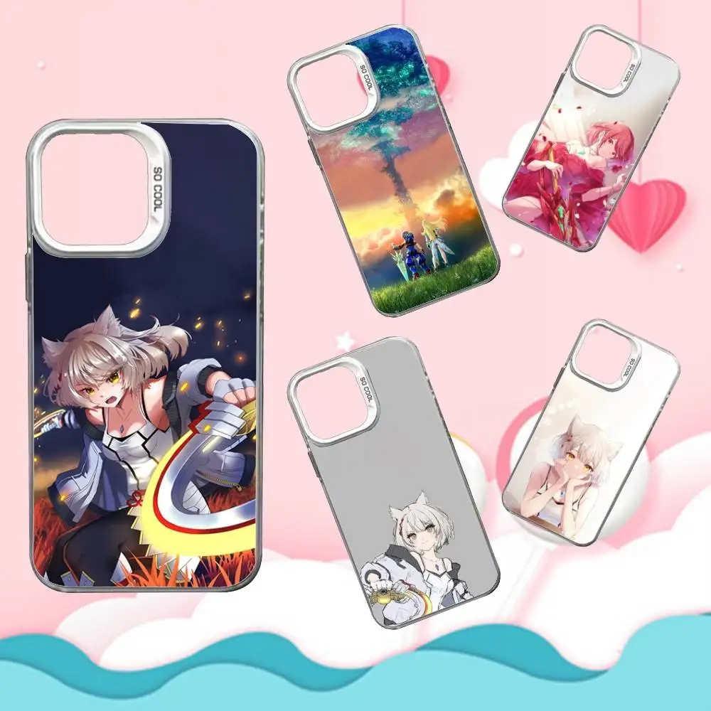 

X-Xenoblade C-Chronicles Phone Case For iPhone 16,15,14,13,12,11,Mini,Pro,SE,MAX White Matte Shockproof Cover