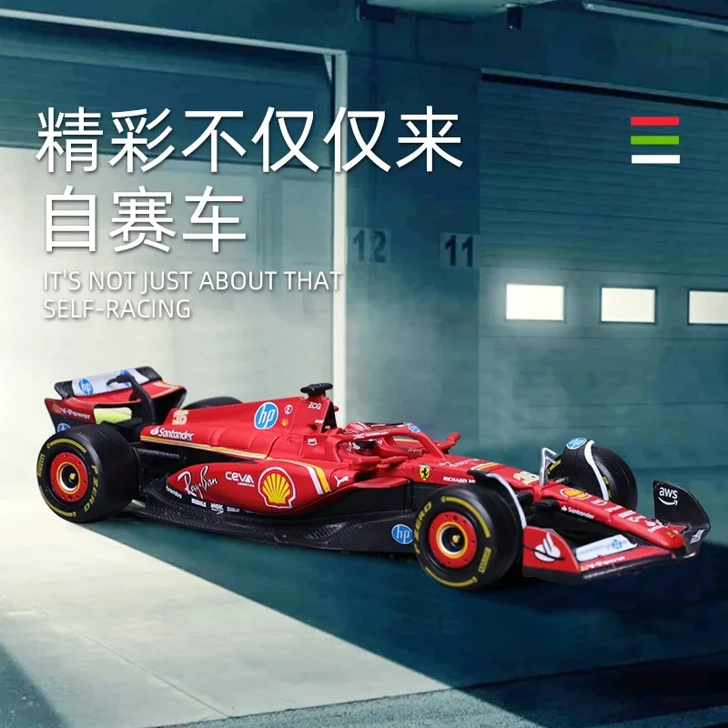 Original Bburago F1 1:43 Ferrari SF-24 Legierung Miniatur Druckguss Modell Formel 1 Racing Legierung Luxus Fahrzeug Spielzeug F1 Auto Kinder Geschenke