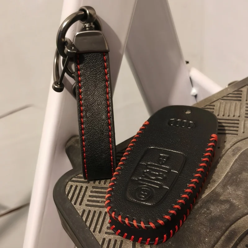 

New Leather Car Remote Smart Key Cover Case Shell for Audi A1 A3 A4 A5 A6 A7 A8 Quattro Q3 Q5 Q7 2009-2015 Accessories