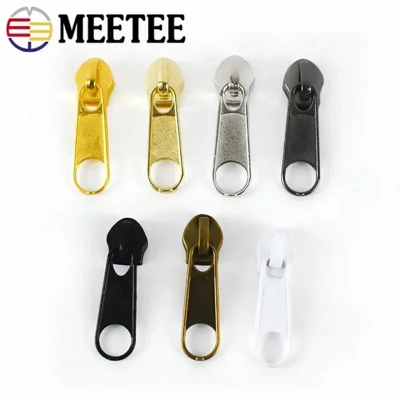 10-50Pcs 3# 5# Nylon Zipper Slider Plastic Zippers Pulls Handbag Clothes Zip Heads Replacement Zips Repair Kit Sewing Accessory
