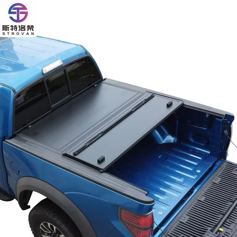 

STLF Factory Hard Low Profile Trifold Tonneau Cover for Hilux Rocco Truck Bed Accessories