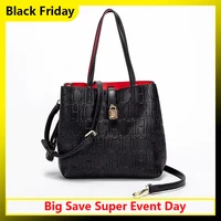 CH-Bolso de hombro para mujer con relieve de gran capacidad, diseño de letras de Color sólido, diseño minimalista, bolso de mano de lujo a la moda 2025