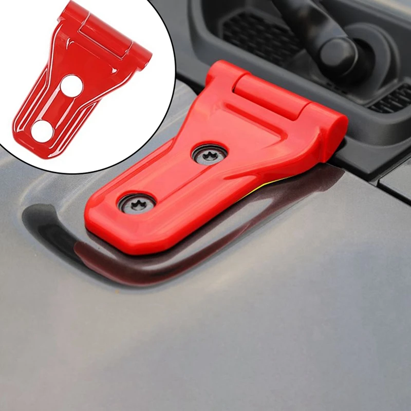 Car Engine Hood Hinge Protector Trim Cover Accessories For Jeep Wrangler JL Gladiator JT 2018-2021 Car Sticker