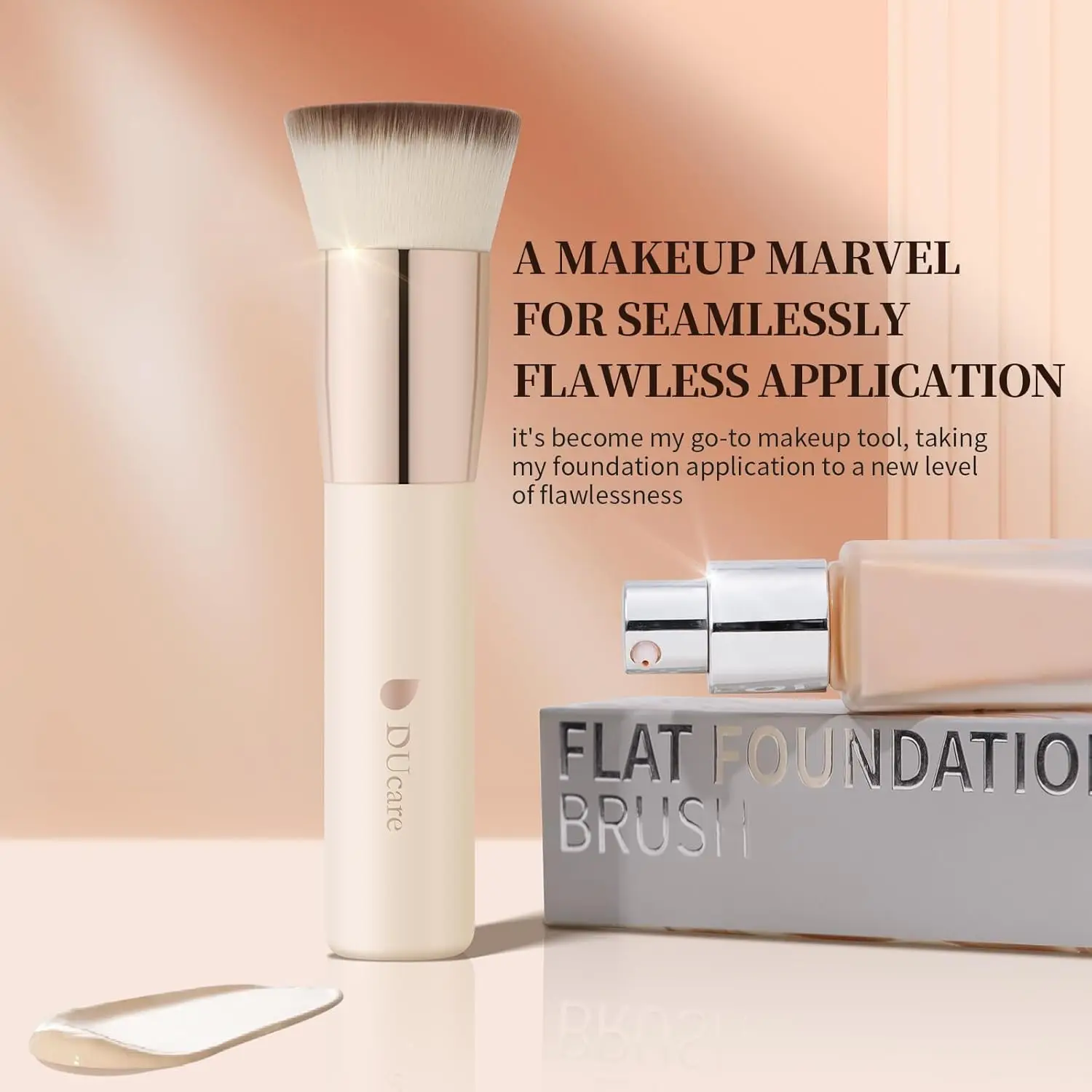 DUcare-brocha para base Kabuki de tapa plana, brocha de maquillaje profesional sintética, herramientas de maquillaje para pulir polvo de mezcla líquida