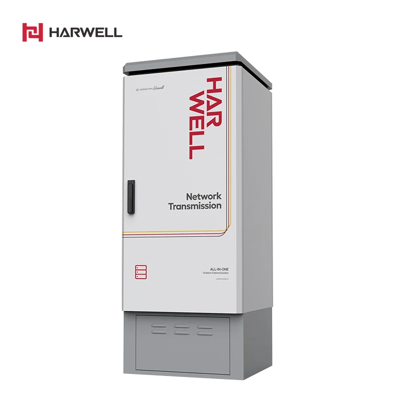 Harwell 24U 600*1500*600MM SECC Metal IP55 Waterproof Outdoor Install Floor Street Electrical Distribution Network Cabinet