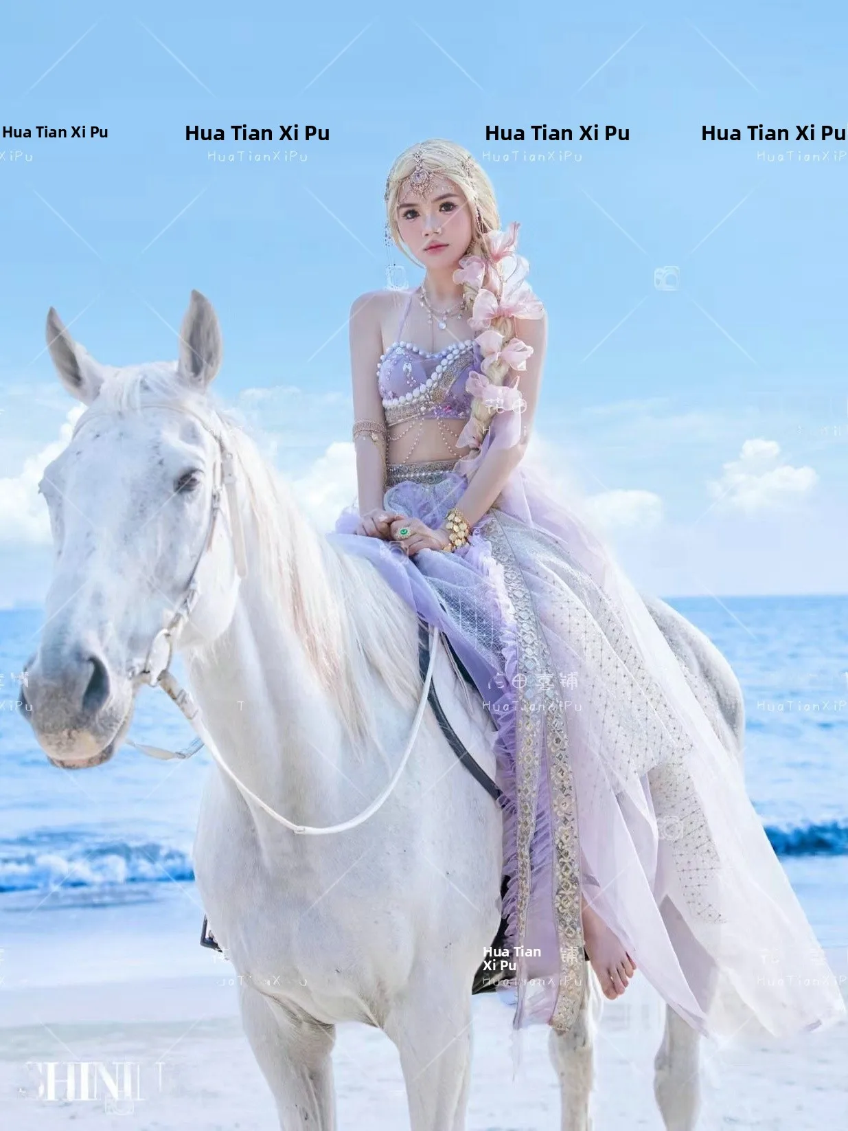 

Новинка 2026: Фиолетовый костюм «Принцесса Запада» в сказочном пустынном стиле для фотосессий и портретов