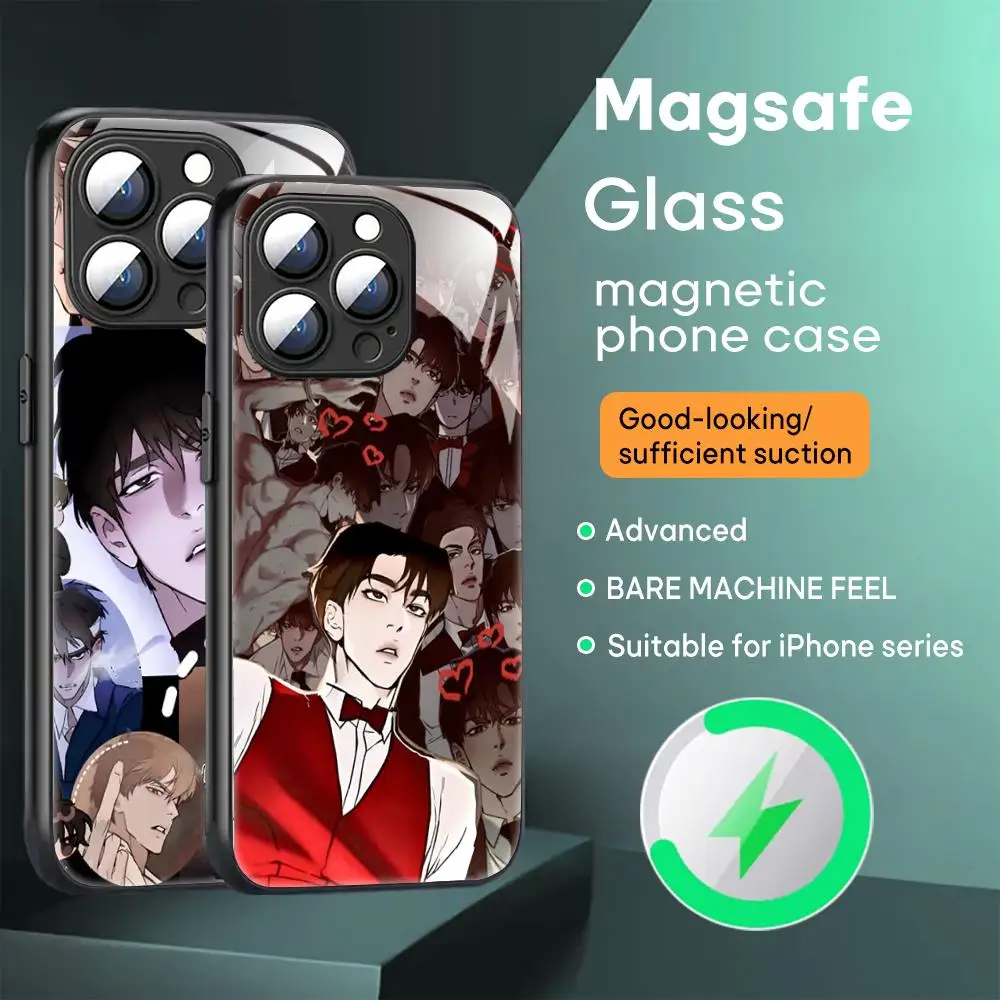 Korean comics codename anastasia Phone Case For iPhone 16 15 14 13 12 11 X XR XS 8 Plus Mini Pro Max Glass Magnetic Case