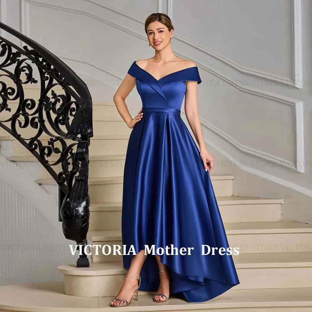 

VICTORIA Customized Modern Mother of the Bride/Groom Dress 2026 A-Line Wedding Guest Gown Satin Ruching Long Party Evening Dress