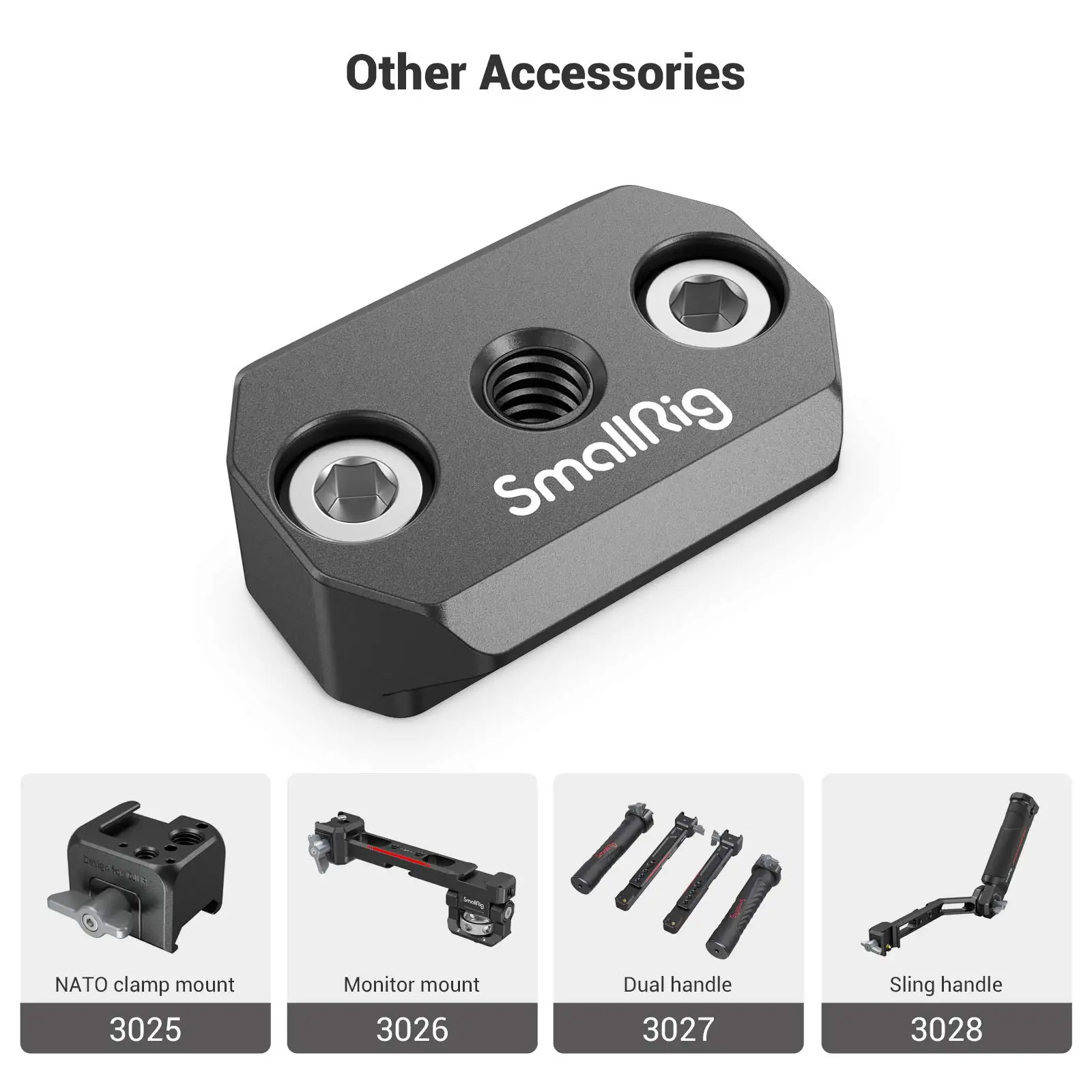 SmallRig NATO Rail for DJI Ronin S/SC Built-in 1/4”- 20 threaded hole 3032