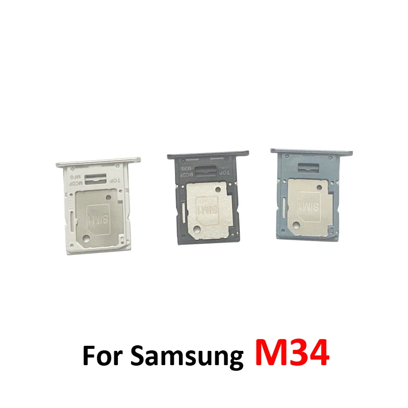 For Samsung Galaxy M04 M14 M34 M44 M54 5G Phone New Sim Chip Tray Pocket micro SD Card Reader Socket Slot Holder Part