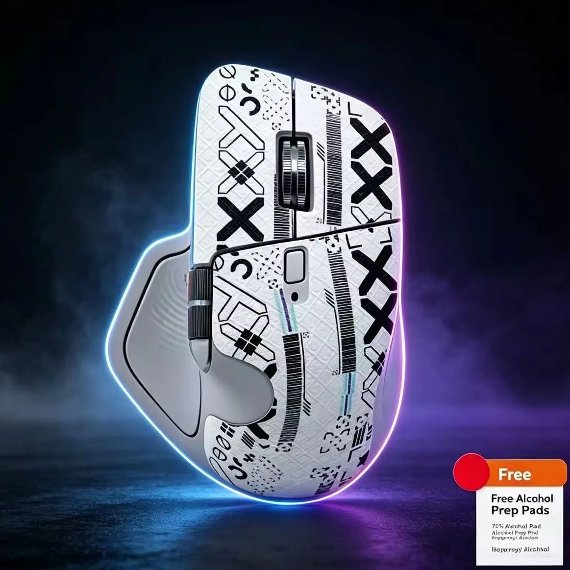 Ultra‑Thin Full‑Cover Mouse Grip Tape Sweat‑Absorbent Anti‑Sweat Non‑Slip Protective Sticker Skin for Logitech MX Master 4 Mouse