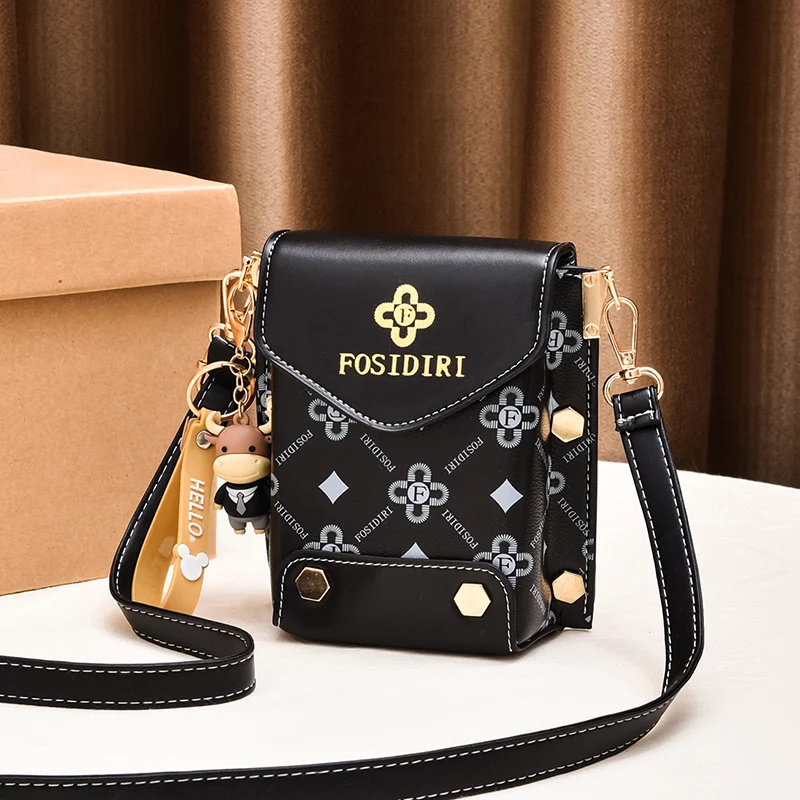 Women‘s Bag 2023 Trend Small PU Leather Printing Crossbody Bag Fashion Coin Purses Handbag Female Phone Shoulder Bag