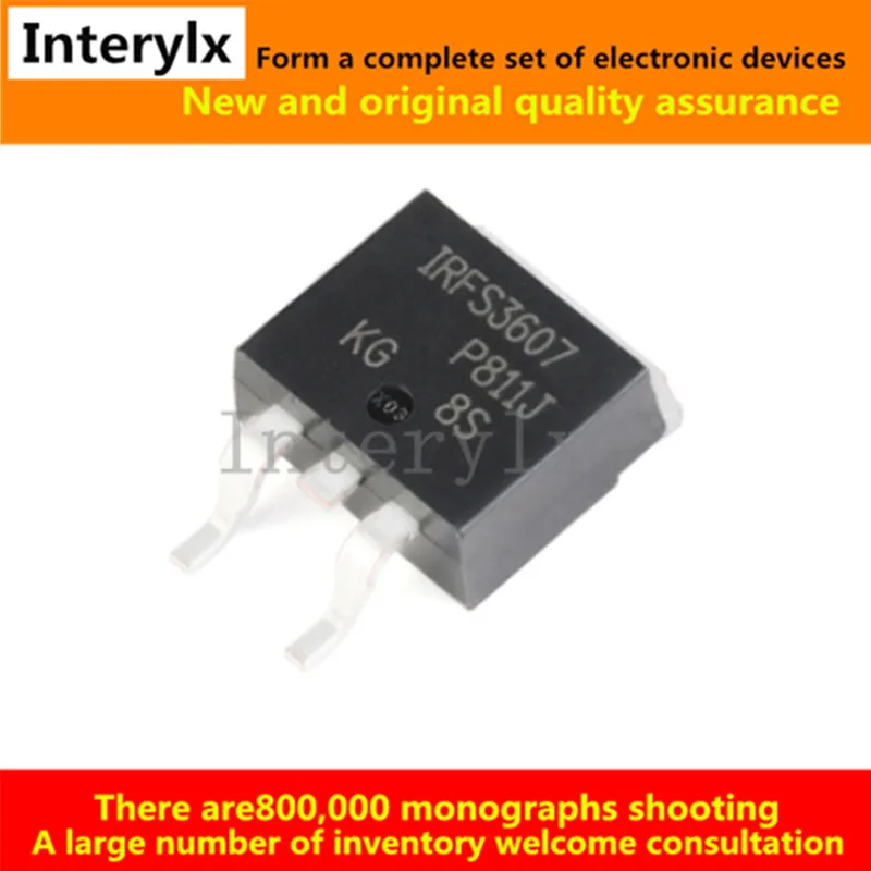 10Pcs/Lot IRFS3607TRLPBF IRFS3607TRL IRFS3607T IRFS3607 MOSFET N-CH 75V 80A D2PAK