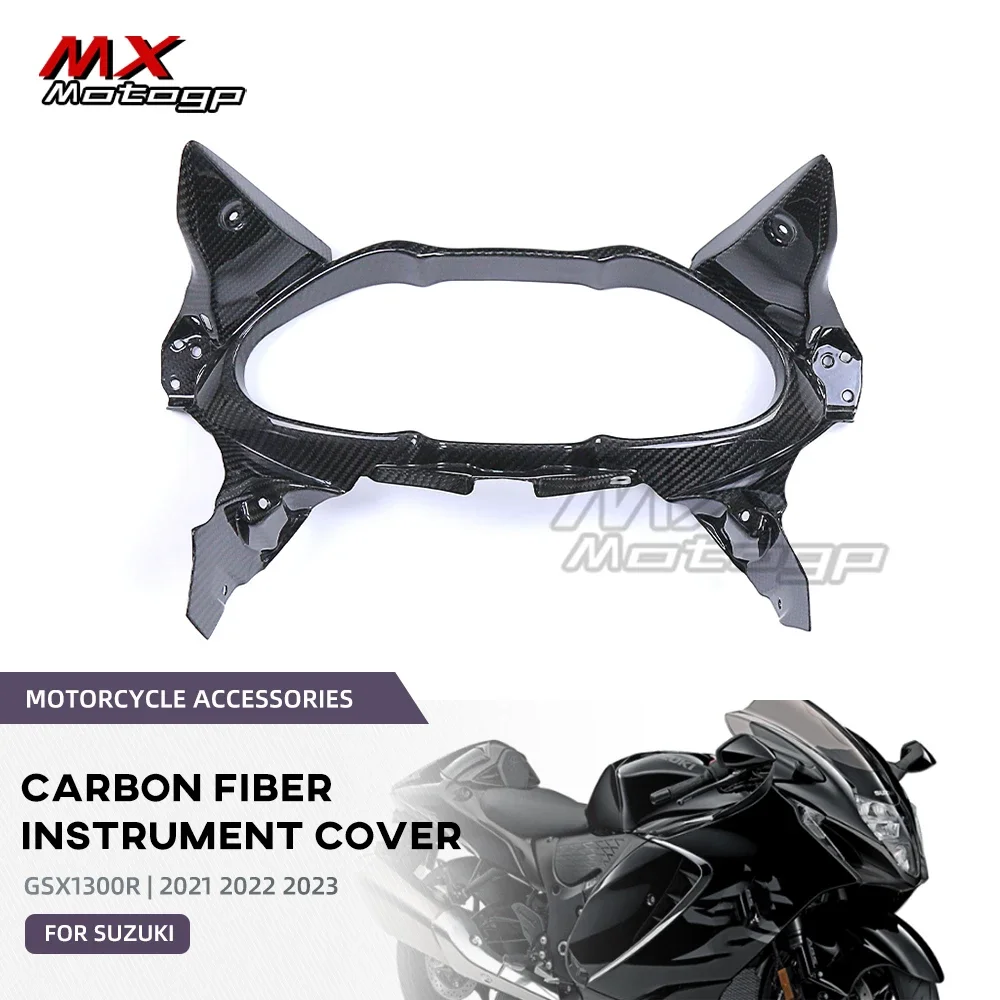 GSX1300R Motorcycle Real Carbon Fiber Instrument Dashboard Surround Fairing For SUZUKI GSX 1300R Hayabusa 2021 2022 2023 2024