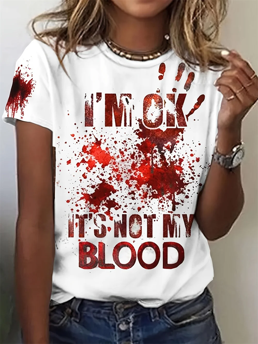 

2025 Ladies 3d Print Women's T-Shirt 3d Casual Fashion Short Sleeve Simple Flower Female Clothes T Shirt For Women