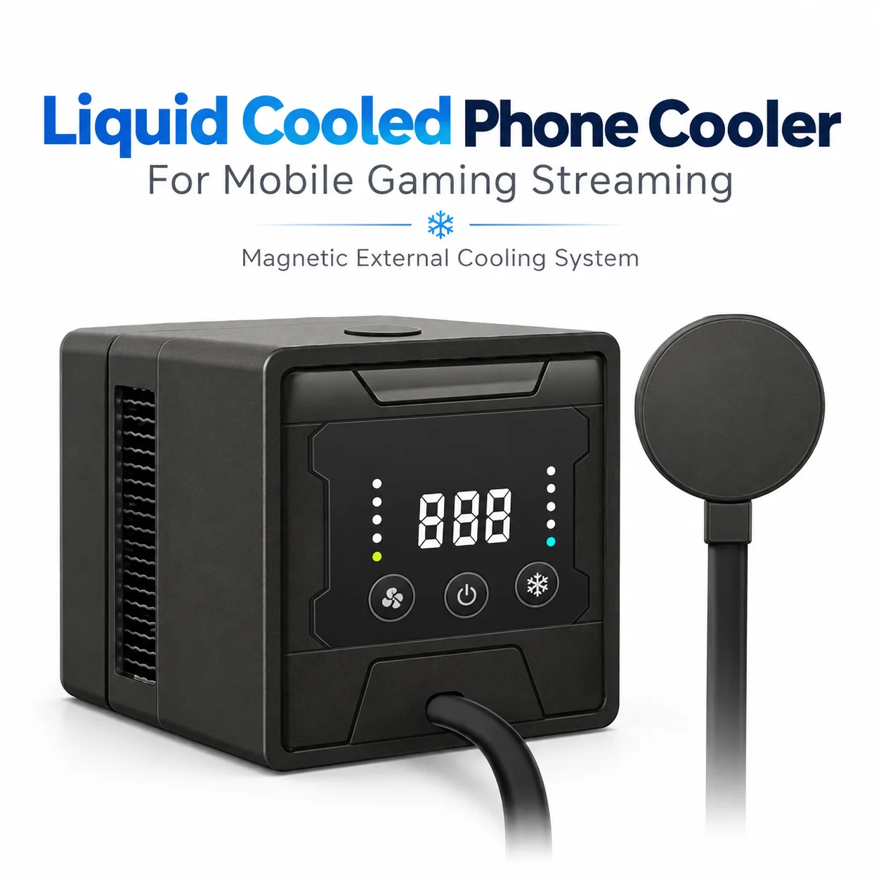 AOLIVIYA Magnetic Phone Cooler Quiet Liquid Cooling Radiator 48W 65W Smartphone Cooling System For iPhone Gaming Live Streaming