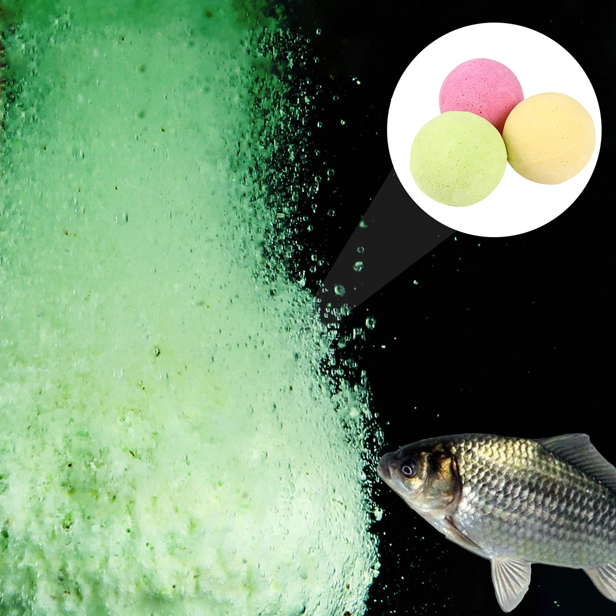 

3Pcs Fish Attractant Ball Bait Bright Color Smell Fishing Bait Trigger Fish Instinct Fishing Lure Smell Ball Beads