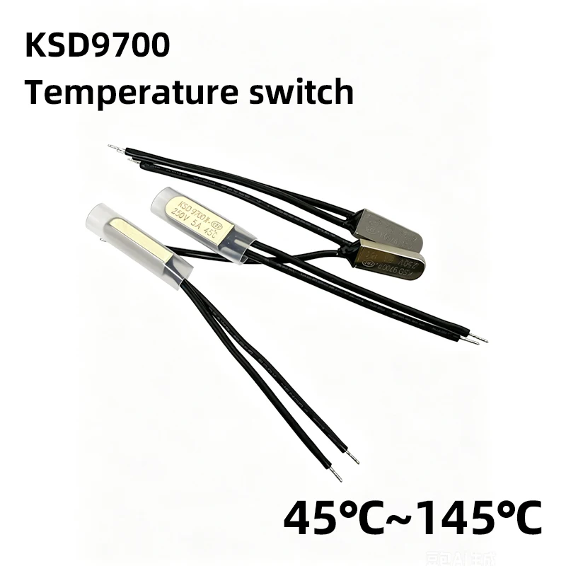 KSD9700 5A 250V 45C 55C 75C 80C 85C 90C 95C 100C 155C Degree Celsius NO NC Thermostat Thermal Protector fuses Temperature Switch
