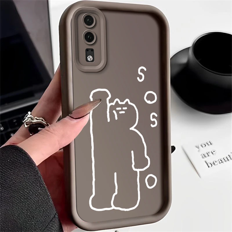 for Huawei MATE 10SE NOVA Y70S enjoy P50 PRO P30 P40 LITE P20 soft Lovely shockproof cute girl phone case Casing