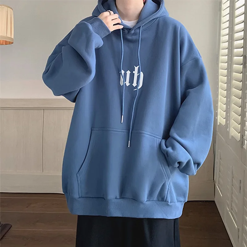 Heavyweight Hoodie Men's Spring Autumn Casual Loose Fit Overhead Sweatirt Trendy Brand Sturdy Zhongan Jaet