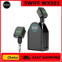 SWIFF 5.8GHz Wireless Guitar System with Charging Case, Wireless Transmitter Receiver Support Multi Channels 20H Battery  WX503
