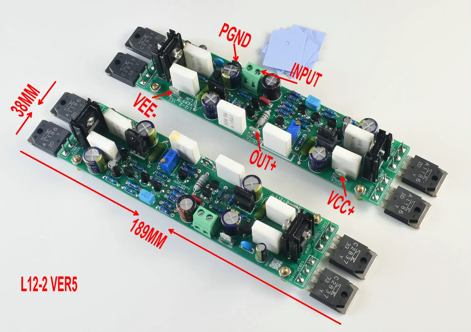 LJM Finished Board L12-2 Power Amplifier 120W Amp Channel 2 Ultra-low Distortion Hifi Mono Bass Board 120W*2 Rear Stage