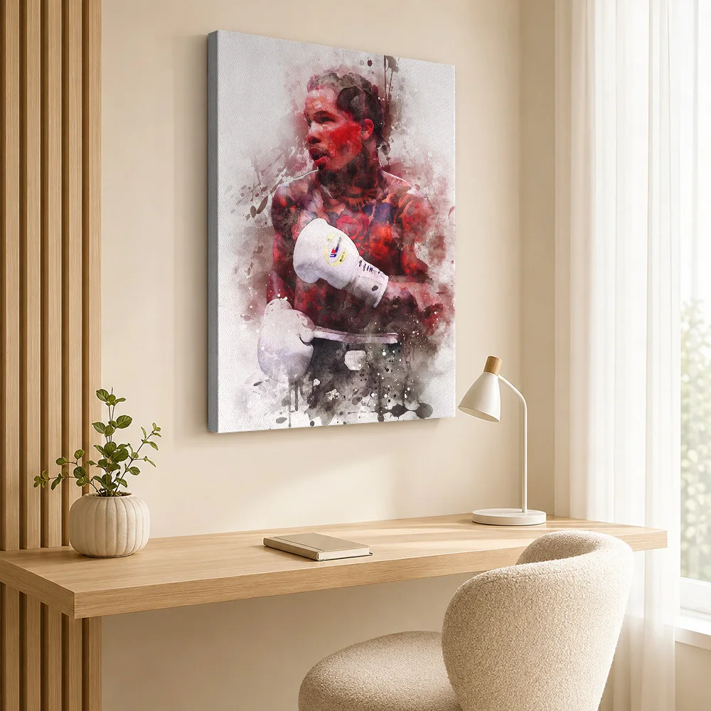 Gervonta Davis Canvas Poster Personalized Modern Aesthetic Wall Paintings Decoration for Office Collectible Ready to Hang Gift
