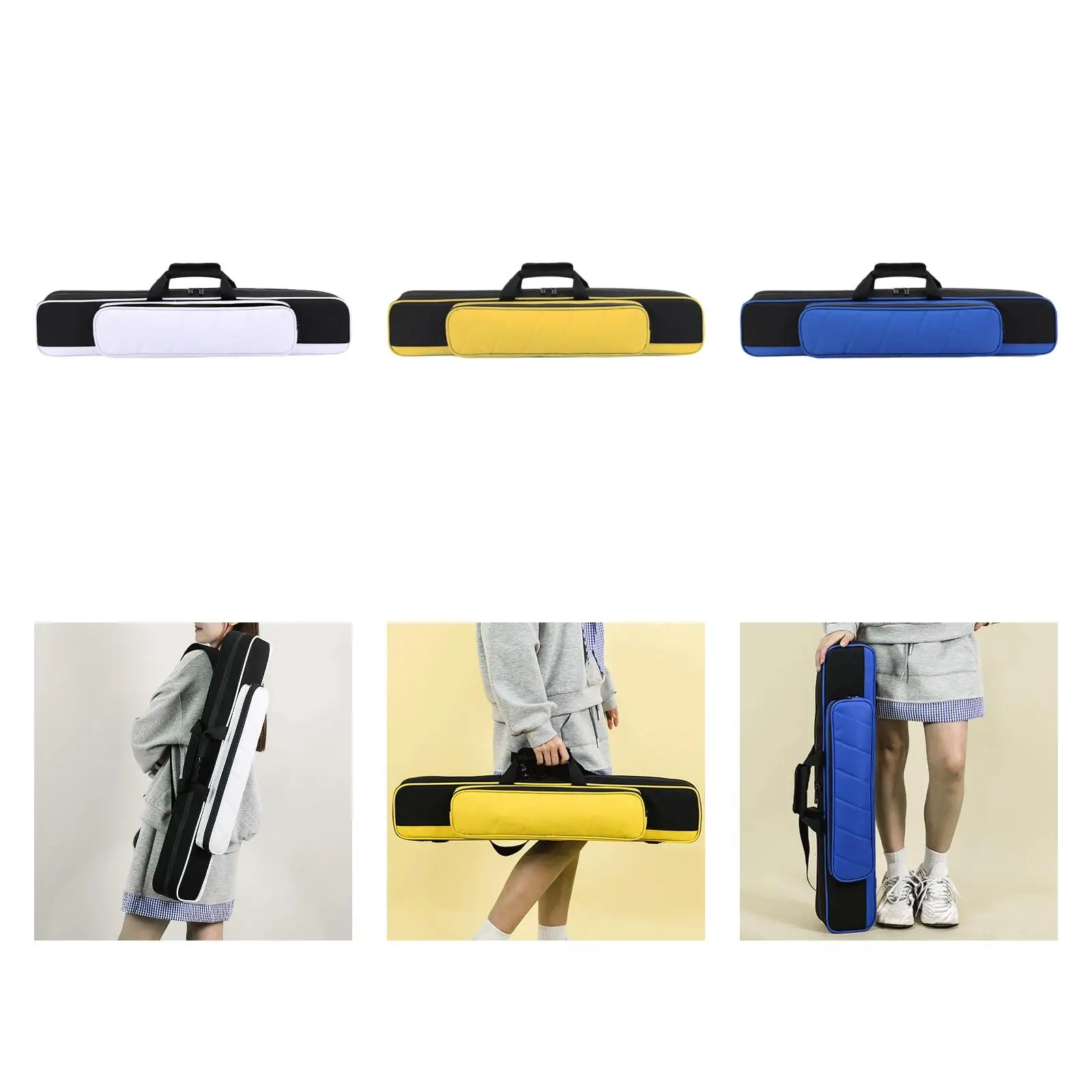 

Oxford Billiard Cue Case Lightweight Cue Bag Jointed Club Holder for Snooker Game Billiard Accessories