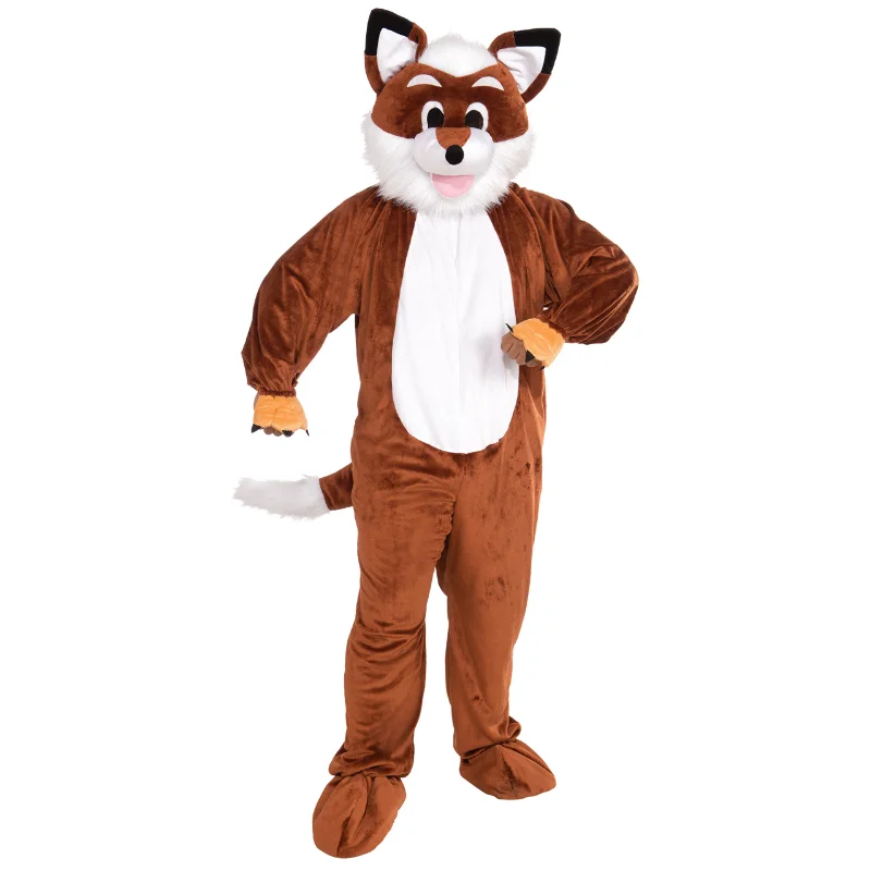 Fox Mascot Costume Includes Headpiece and Jumpsuit Up To Bust 42-inch 100% Polyester Fox Mascot Costume