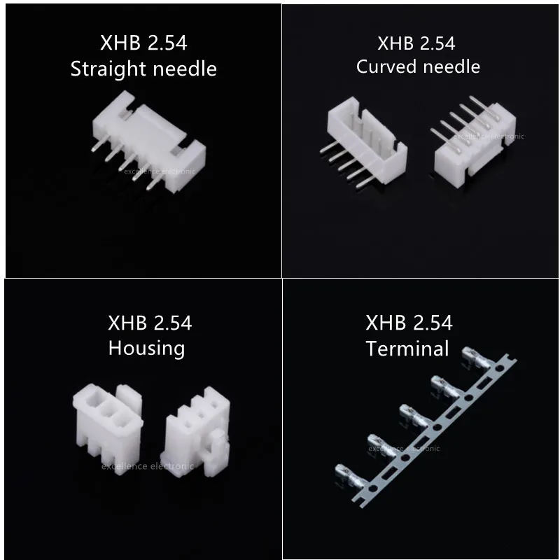 

50PCS XHB XHB2.54 2.54mm Pitch 2p 3p 4p 5p 6p 7p 8P 9P 10 Pin Terminal / Housing / Pin Header Wire Connector with Buckle