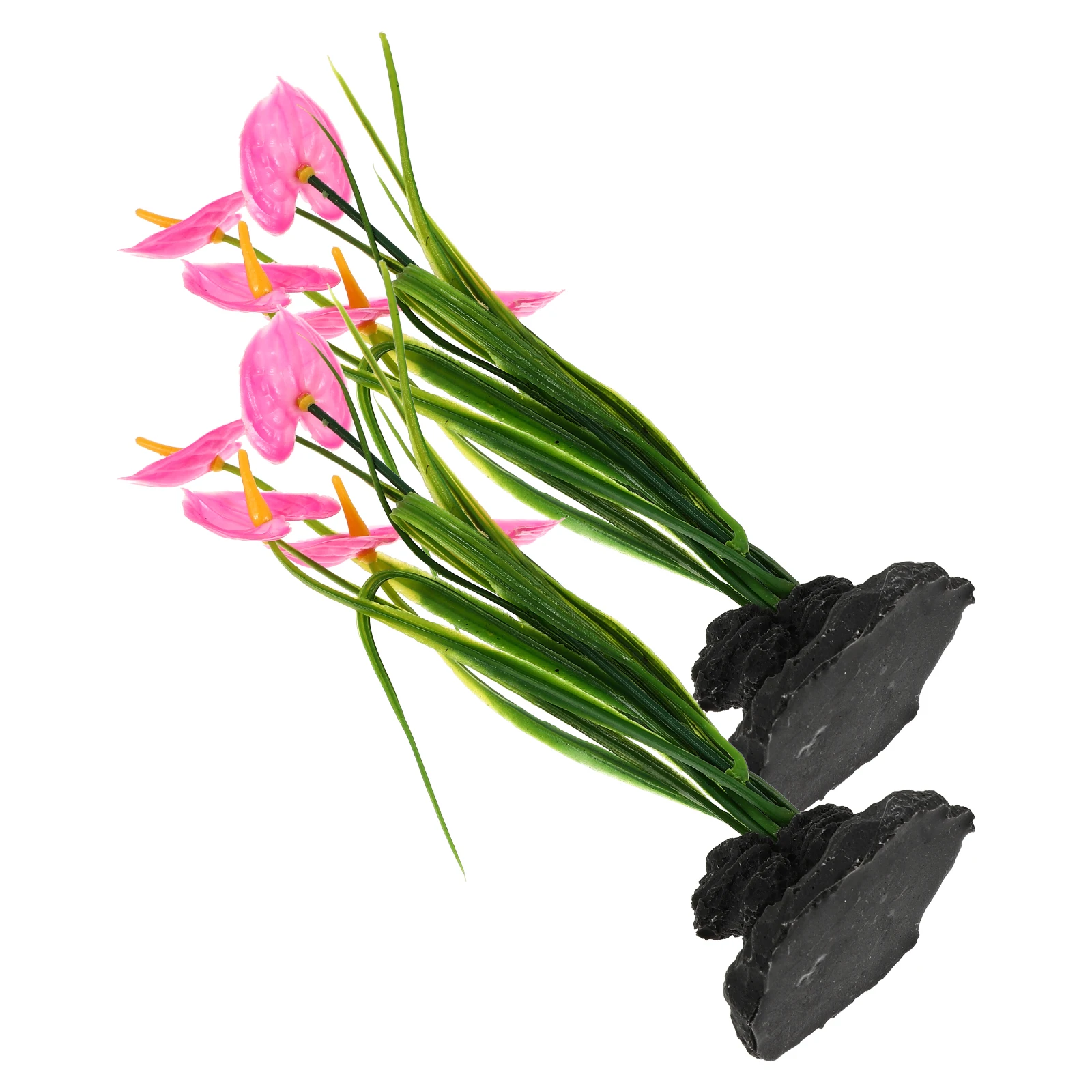 

2Pcs Plastic Sushi Plate Decorative Flowers Grass Ornaments for Dish Decoration Japanese Cold Dish Floral Set Tabletop
