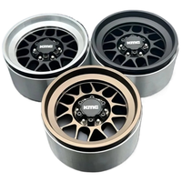 4PCS 2.6-inch KMC Metal Wheel hub for 1/8 RC Crawler Car Easy To Control 4082 H8H TRX4 1:7 Lelaluo MK07 Car Upgrade Modification