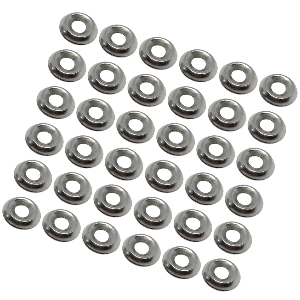 

100pcs Stainless Steel Washers Fisheye Gaskets Corrosion Resistant Strong Simple Fixing Hardware Bowl Shaped Decorative Sealing