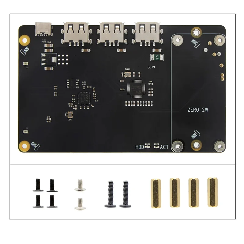 Superbo X301 Scheda di espansione archiviazione NAS HDD/SSD SATA da 2,5 pollici HUB USB per Raspberry Pi Zero 2 W / Zero W
