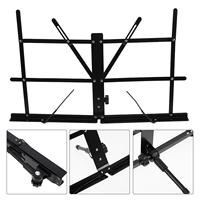 Sheet Music Stand Piano Book Holder Carrying Bag Portable Collapsible Black Desktop Folding Tablet Child