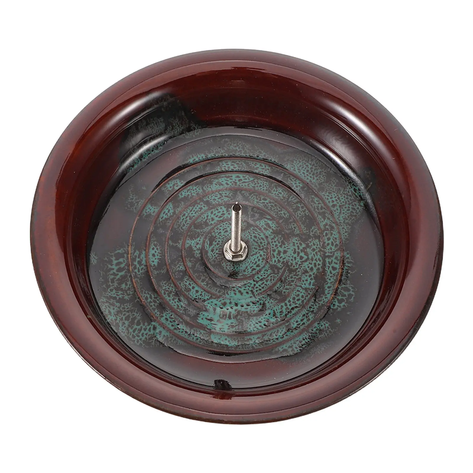 Ceramic Moxa Roll Burner Tray 11.5cm Heat Resistant Fixed Holder Base Moxa Sticks Ash Plate Herbal Stick Stand