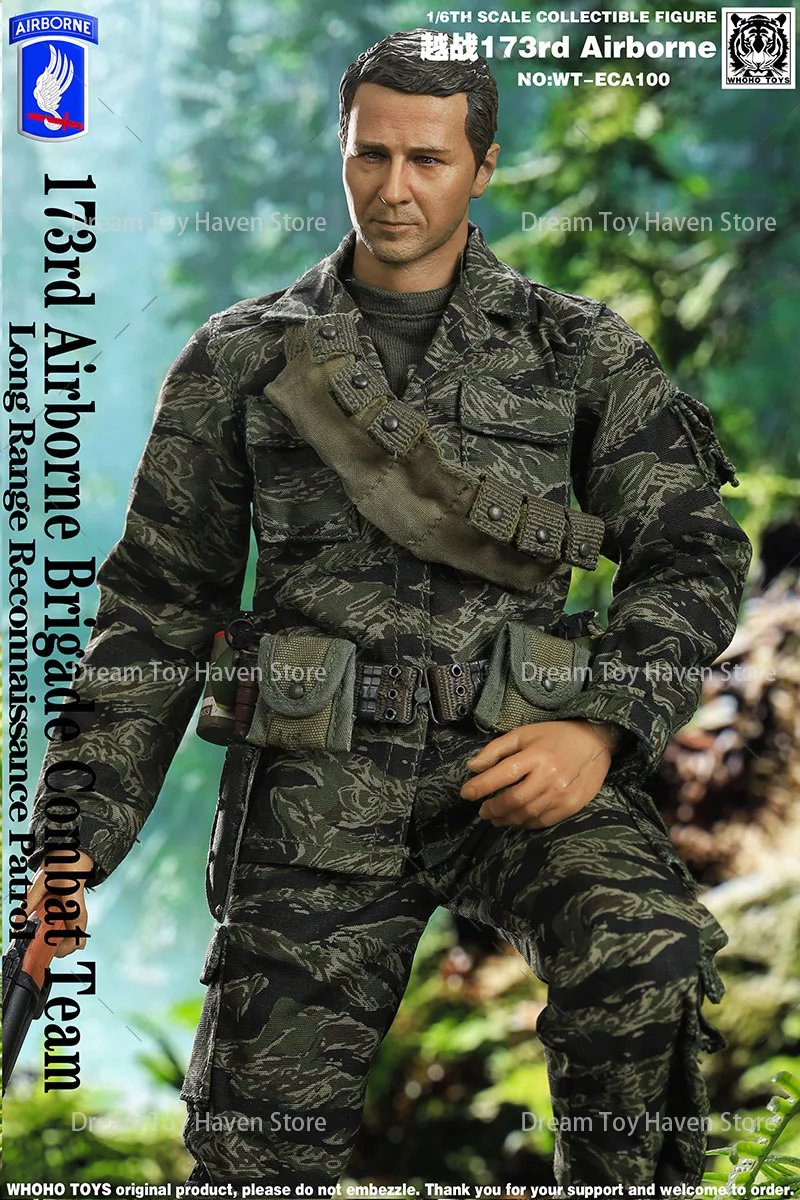‌ WT-ECA100 1/6 ベトナム戦争陸軍 第173空挺旅団戦闘隊 長距離監視パトロール兵士 12インチ アクションフィギュア玩具