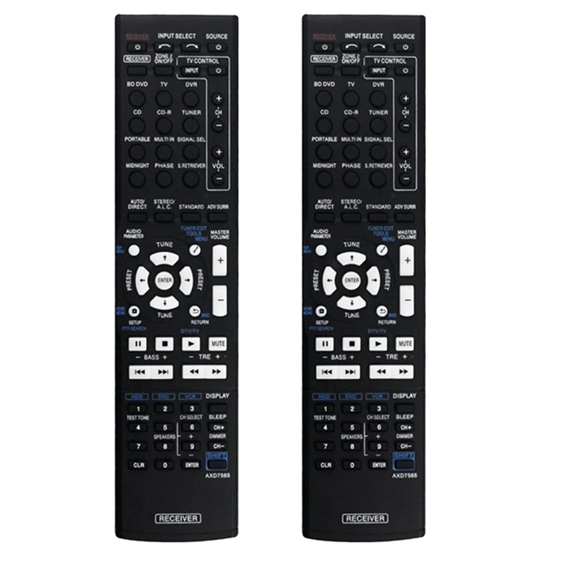 AXD7565 Remote For Pioneer VSX-324-K AXD7565 VSX-819H VSX-828-S VSX-921 Home Theater Audio Video Receiver System Easy To Use