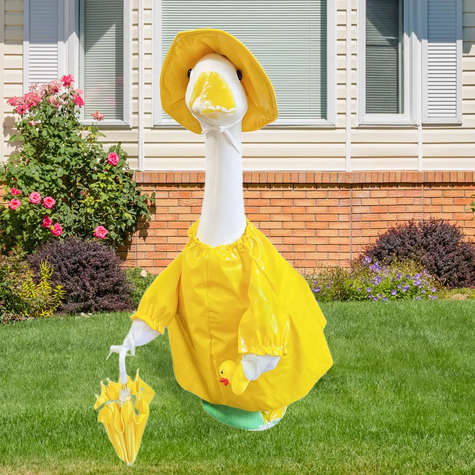 Lawn Goose Clothes Goose Raincoat Goose Costume Porch Goose Outfit for Lawn Art Outdoor