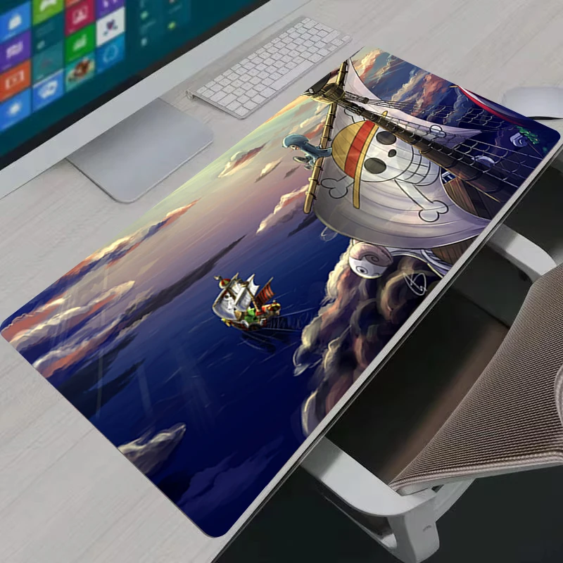 O-One Piece Anime Mouse Pad XXL Large Desk Mat Non Slip Rubber Gaming Keyboard Pad Computer Office Mousepad Gift Playmat