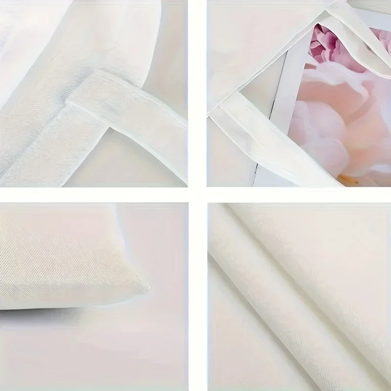 Cute Cherry Pattern Canvas Tote Bag Fashion Reusable Shopping Bag Casual Lightweight Shoulder Bag For Women Daily Use