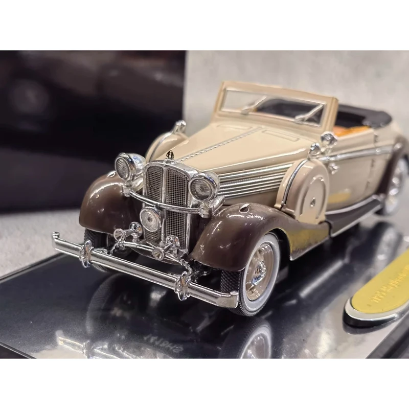 Paint Flaws Diecast 1:43 Scale 1937 SW Classic Car Alloy Vehicle Model Collection Decoration Boy Gift Toy Static Display