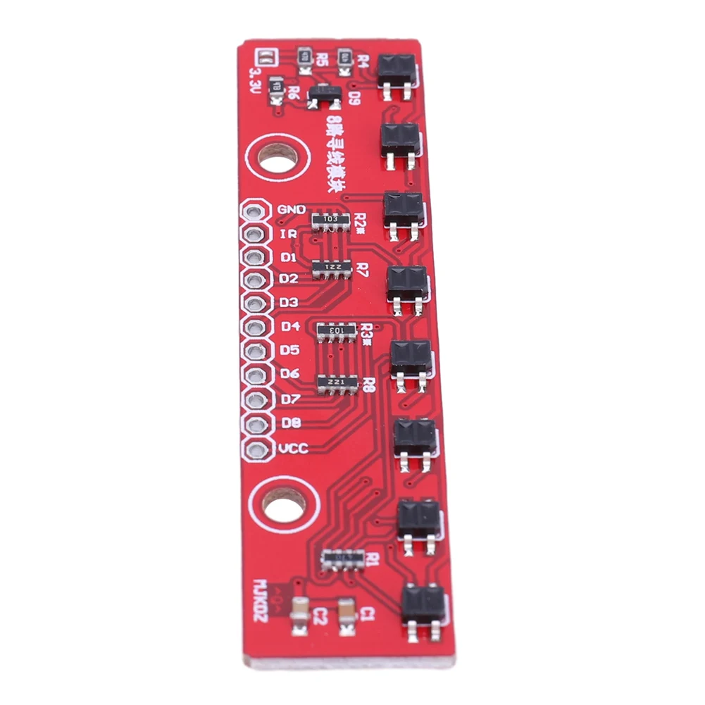 3.3V-5V Tracking Sensor Module 8 Channel Line Follower Infrared Detection Sensor PCB Infrared Detection Sensor Module Board