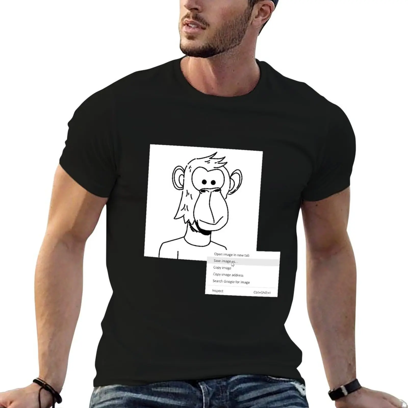 T-shirt nft save, t-shirts drôles, humoristique, humorisme noir, impression personnalisée, t-shirts g man pour hommes